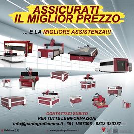 Pantografo CNC Taglio Laser Fibra Laser co2