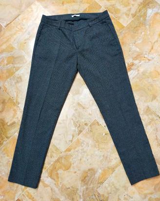 Pantaloni donna grigi a fantasia