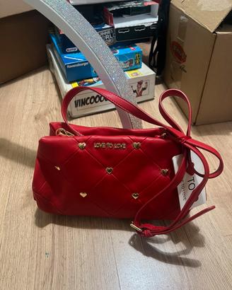 Borsetta rossa in pelle Love to Love