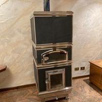 Stufa Bergamasca a legna con forno