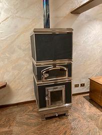 Stufa Bergamasca a legna con forno