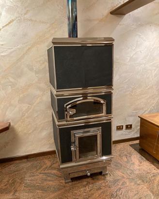 Stufa Bergamasca a legna con forno