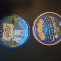 scatola latta biscotti danish cookie cucito nonna