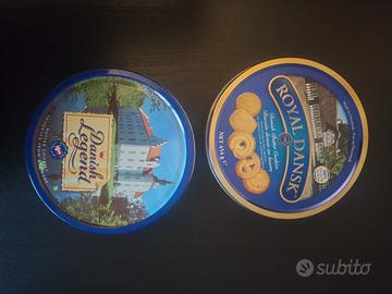 scatola latta biscotti danish cookie cucito nonna