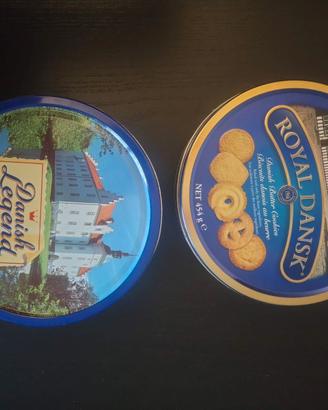scatola latta biscotti danish cookie cucito nonna