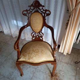 Coppia di sedie antiquariato italiane (Lui eLei)