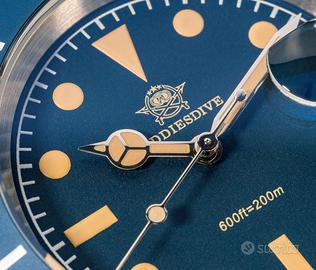 ADDIESDIVE 41mm Retro Sub Watch 200m Miyota 2115