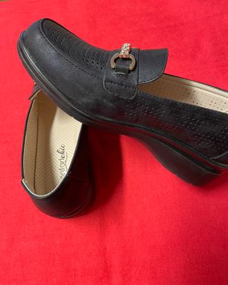 Mocassini primaverili donna – Neri – Taglia 38