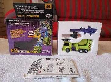 TRANSFORMERS G1 EXCAVATOR ROLLO - GIG 1984