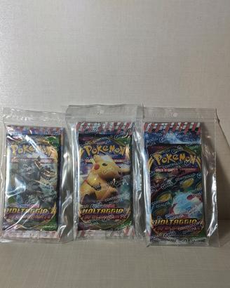 3 Buste Pokémon Voltaggio Sfolgorante