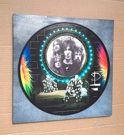 Vinile 33 giri a quadro omaggio ai Pink Floyd 