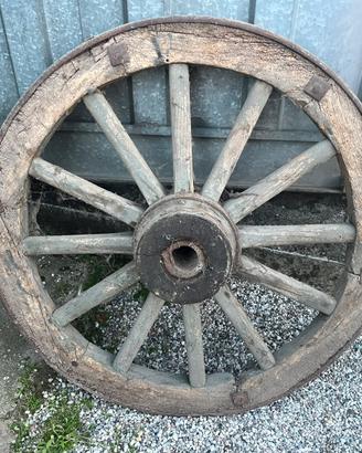 Ruota di legno da carro