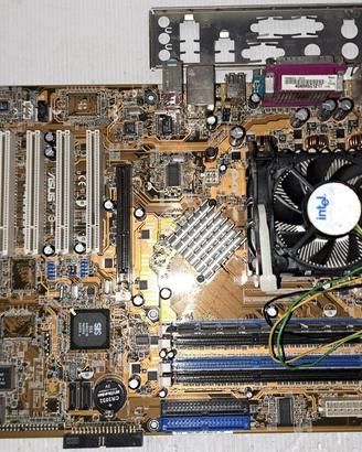 Scheda madre + cpu + ram vintage
