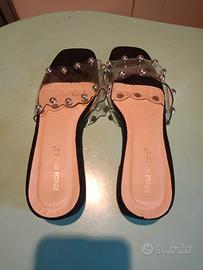 Sandalo ideal shoes nero