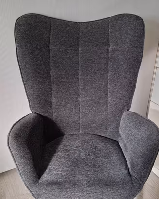 Poltrona Imbottita grigia
