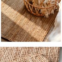 Tappeto, tessitura piatta, naturale, 200x300 cm