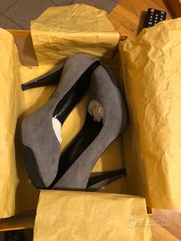 Scarpe Tods décolleté camoscio grigio