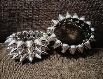 Bracciali Borchiati Punk Rock Metal Grunge NUOVI