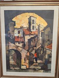Quadro Olio Tolfa Elvio Lo Stefano Autenticato