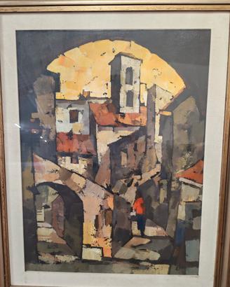 Quadro Olio Tolfa Elvio Lo Stefano Autenticato