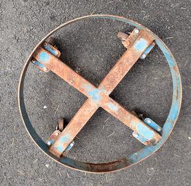 carrello con 4 ruote altezza 13,5 cm lunghezza 61