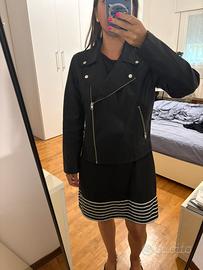 Giubbetto in ecopelle stile chiodo