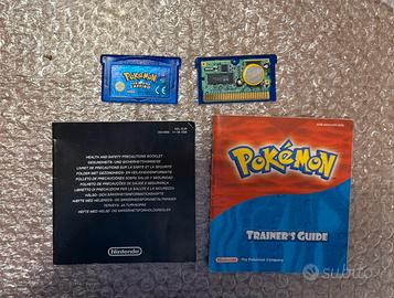 Pokemon Zaffiro GBA originale ITA
