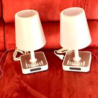 2 Abat-jour lampada comodino radio sveglia