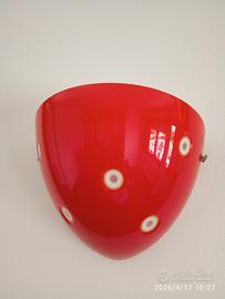 Applique in vetro rosso vintage