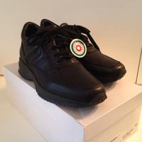 Scarpe Pancaldi, vera pelle cervo nero, taglia 38