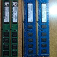 RAM DDR 3 da  2GB e DDR2 da 1 e 2 GB