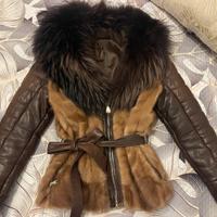 Giacca in pelle e pelliccia