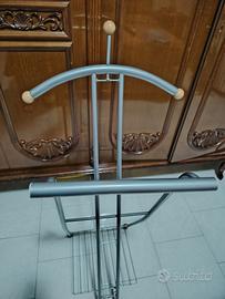 appendi abiti pieghevole leggero color silver