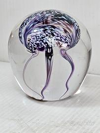 fermacarte vintage medusa in vetro soffiato 