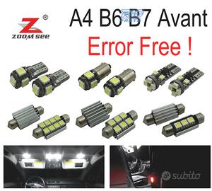 KIT 23 LAMPADE LED INTERNE AUDI A4 S4 RS4 B6 B7 QU