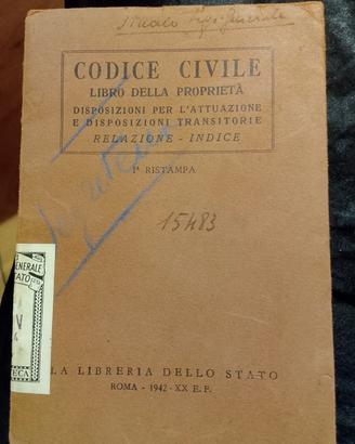 codice civile 1942-libro delle priorità 