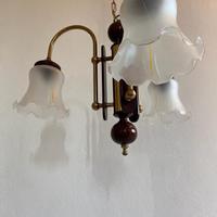 Lampadario a sospensione vintage a 3 luci