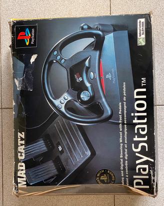 Volante mad catz playstation con pedali