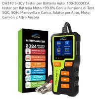Tester per Batteria Auto, 100-2000CCA