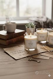 candele artigianali 100% cera di soia