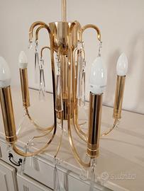 Lampadario in oro zecchino