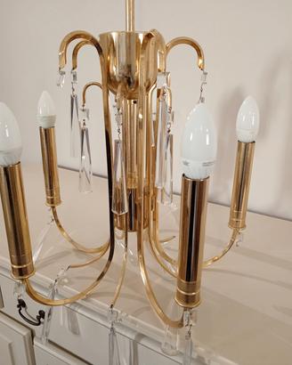 Lampadario in oro zecchino