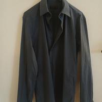 prada milano camicia uomo antracite tg m/l