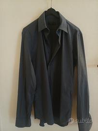prada milano camicia uomo antracite tg m/l