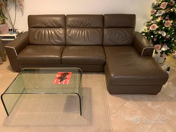 Divano letto  in pelle By Natuzzi