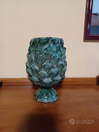 Splendido Vaso Pigna Siciliana in Ceramica Artig