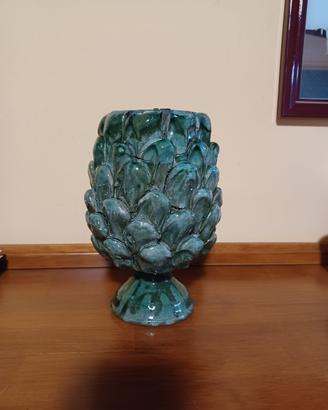 Splendido Vaso Pigna Siciliana in Ceramica Artig