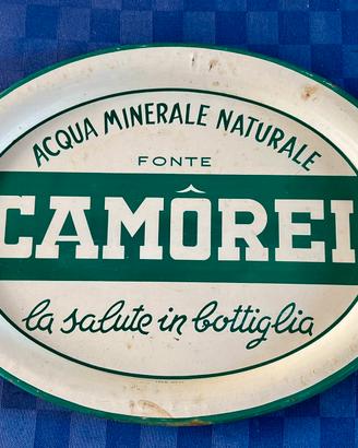 Vassoio Vintage Latta Acqua Minerale CAMÔREI  1960