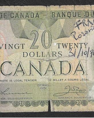 Canada - banconota circolata da 20 Dollari P-93c -