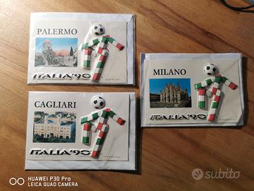 9 cartoline Italia 90 in busta originale